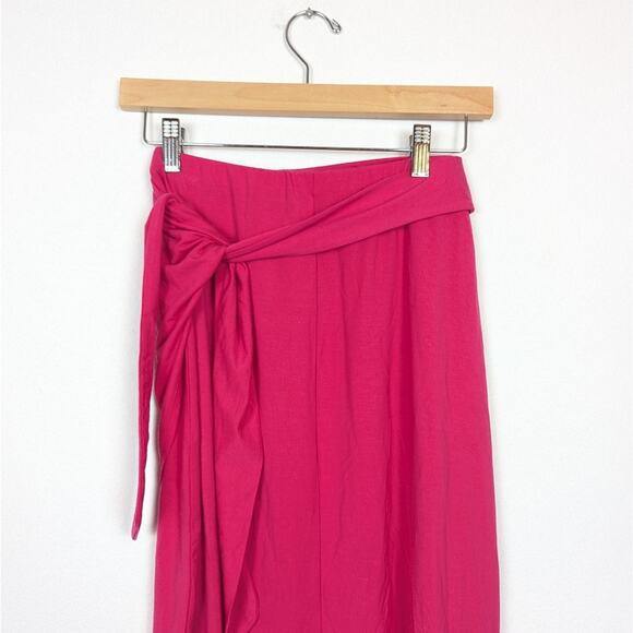 Reformation Hot Link Rika Knit Midi Wrap High Slit High Waisted Skirt Size S - Picture 5 of 7